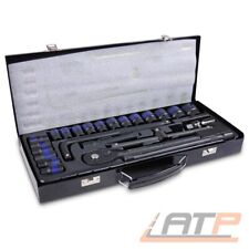 ENVA KRAFT-STECKSCHLÜSSEL SATZ 1/2" SECHSKANT SCHLAGSCHRAUBER NÜSSE 24tlg 8-32mm