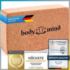 Yogablock aus Kork 100% Natur Yoga Block Klotz für Yoga, Pilates & Meditation