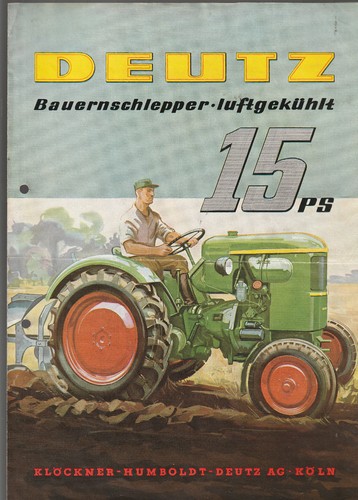 Traktor prospekt deutz - prospekt,