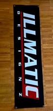 BANNER: ILLMATIC DESIGNZ  | 150x40cm | Skater | Werbung | Reklame | Advertising