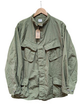 NOS US Army Vietnam 1969 Olive Green OG 107 W/R Cotton Poplin Shirt XL/R #204