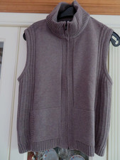 CECIL BRAUNE STRICKWESTE ÄRMELLOS GR. XXL CA. GR. 44 NEU NP 49,95