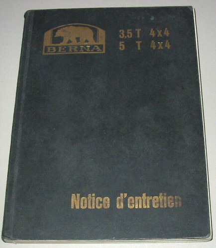 Notice entrietien berna - d´entrietien,