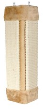 Katzen Kratzbrett Kratzfläche 23 x 49cm Zimmerecke Schutz Sisal Plüsch beige