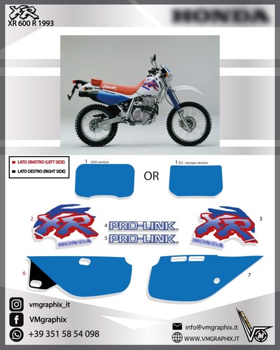 Aufkleber 600 1993 xr - xr,