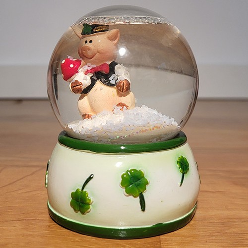 Schneekugel glücksschwein - schneekugel,