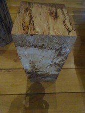 holzsaule gestockte buche blumensaule saule deko massivholz handwerk