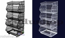 5er Stapelkörbe Gitterkorb Wühlkorb Verkaufständer Warenständer 