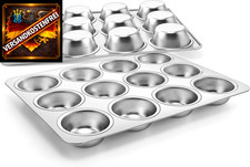 Edelstahl Muffinform 12