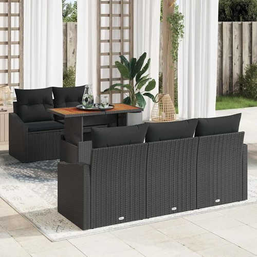 Gartensofa set mit kissen - gartensofa-set, 6