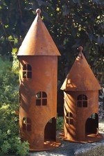 Edelrost Windlicht Turm