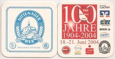 Nittenauer Bier - alter Bierdeckel "100 Jahre TSV Nittenau" aus dem Jahr 2004