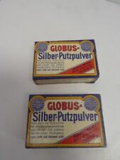 Alte Verpackung Globus Silber Putzpulver Tante Emma Reklame Werbung