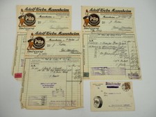Adolf Krebs Mannheim Pilo Werke Schuhcreme 3x Rechnung Postkarte 1926