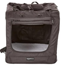 Hochwertige Haustier-Transportbox, faltbar, weich - 76 cm, SCHWARZ