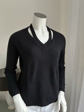 Princess goes Hollywood Pullover 100% Cashmere Kaschmir 40 Cut outs schwarz