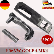 CARBON TÜRGRIFF BLENDEN ZUZIEHGRIFF INNEN TÜR GRIFF Für VW GOLF MK4 IV BORA DHL