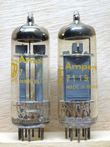 Pair amperex 7119 - amperex, philips