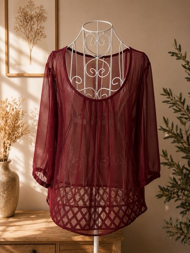 Bluse only l bordeaux - bluse,