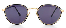 CUTLER AND GROSS Vintage Sonnenbrille 0352 Mattgold Schwarz Panto 90s London UK