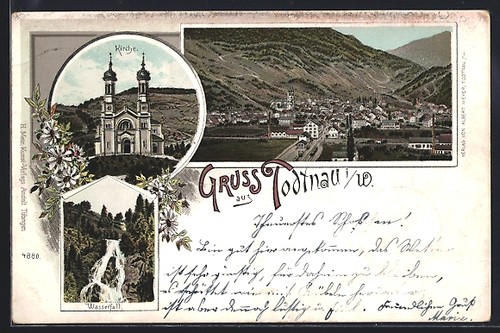 Lithographie todtnau w - todtnau,