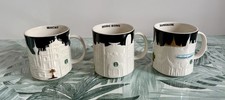 Starbucks City Mug, Tasse 3D Relief, s/w, Macau, Hong Kong, Bangkok, Top Zustand