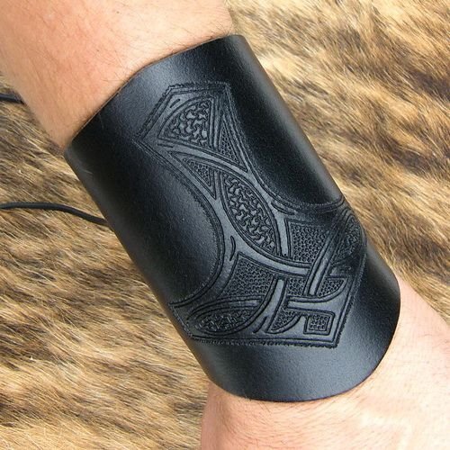 Leder armschützer mit - armschützer,
