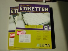 1.520 Stück LUMA Universal Etiketten weiß 105 x 74 mm