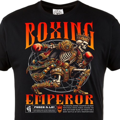 Boxing shirt herren skull - t,