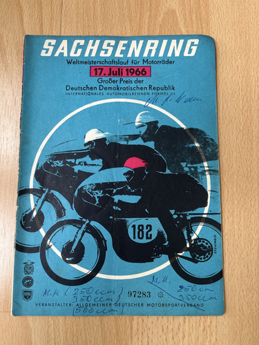 Sachsenring rennheft 1966 - rennheft,