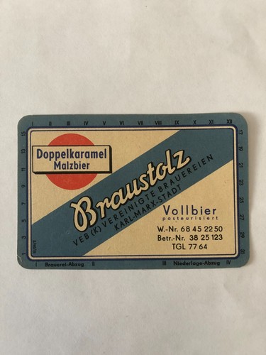 Bieretikett braustolz brauerei - bieretikett, braustolz-brauerei