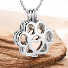 Urnen Halskette Pfote –