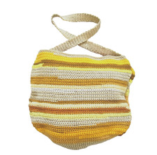 Shopper - Handarbeit - Beuteltasche, Gelb , neu