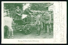 AK 1. WK - Durstige Soldaten kaufen Selterswasser - Werbe Karte - 1915 Feldpost