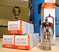 Konvolut 4x Röhre AEG 12AT7WC = E81CC = ECC801s / ECC81 ungebraucht / NOS