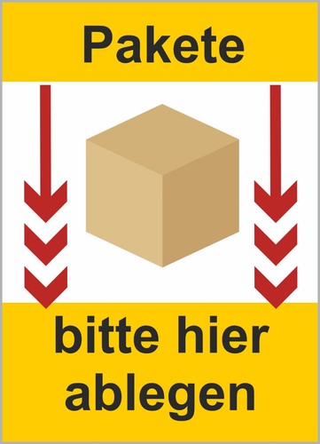Pakete hier ablegen