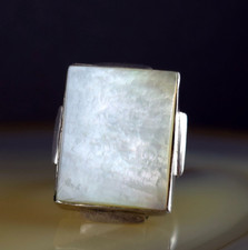 Ring Silber 925 Perlmutt weiß