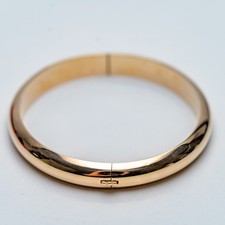 Armreif, Gelbgold 585, 14 Karat, 24 Gramm, Halbmassiv