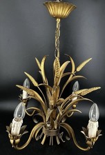Leuchter Florentiner Hollywood Regency Hans Kögl Ähren Pendelleuchte 1970er