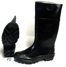 Stiefel Gummistiefel Arbeitsstiefel Regenstiefel Gartenstiefel Gr. 46 Schwarz