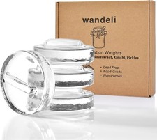 4 Stück Gärgewichte Glas