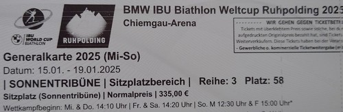Tickets biathlon ruhpolding - biathlon,