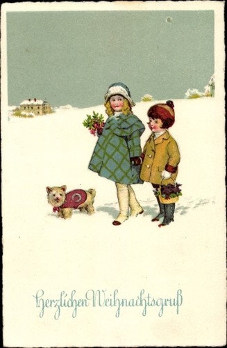 Glückwunsch weihnachten - ak,