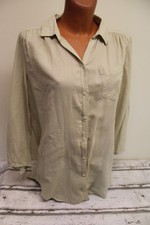 H&M Bluse M 38 Hemdbluse beige