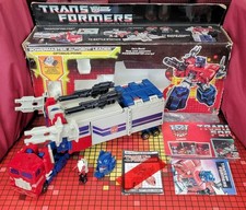 Vintage Hasbro Transformers G1 Autobot Powermaster Optimus Prime komplett in Box
