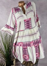 Italy BOHO Leinen mix KLEID
