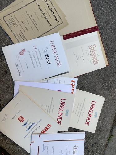 Alte ddr urkunden - alte, groß