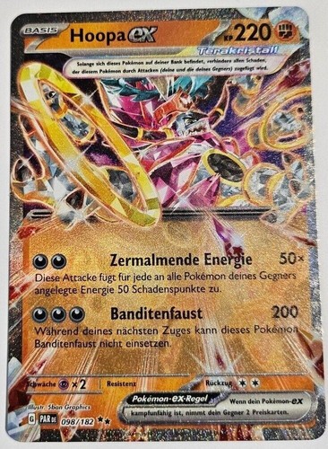 Pokemon karte hoopa 098 - pokemon, ex