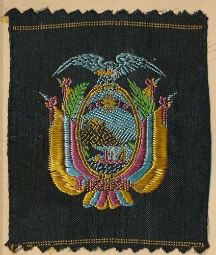 Wappen von ecuador seidenbild - ecuador,