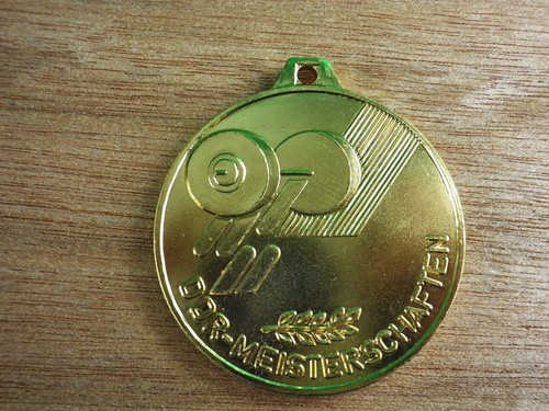 Ddr medaille gold gewichtheben - ddr,